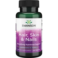 Suplementy naturalne - Swanson, włosy, skóra i paznokcie, 60 tabletek - miniaturka - grafika 1