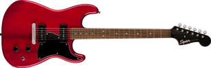 Squier Paranormal Strat-O-Sonic Laurel Fingerboard Black Pickguard Crimson Red Transparent - Gitary elektryczne - miniaturka - grafika 1
