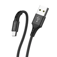 Kable USB - BOROFONE BX20 Kabel Micro Usb SZYBKI 2A Oplot 1M Czarny - miniaturka - grafika 1
