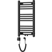 Grzejniki łazienkowe - Mexen Mars grzejnik elektryczny 700 x 400 mm, 300 W, czarny - W110-0700-400-6300-70 - miniaturka - grafika 1
