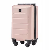 Walizki - Walizka kabinowa ABS 40x25x20 Ryanair WizzAir bagaż podręczny 4 kółka WINGS - miniaturka - grafika 1