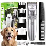 Maszynki i nożyczki dla psów - GOLARKA STRZYŻARKA DLA ZWIERZĄT UNIWERSALNA TYTANOWA BEZPRZEWODOWA - miniaturka - grafika 1