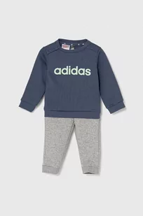 adidas dres dziecięcy kolor szary - Dresy i komplety dla chłopców - miniaturka - grafika 1