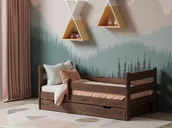 Łóżka dla dzieci i młodzieży - Łóżko dziecięce Kacper 160X80 orzech - miniaturka - grafika 1