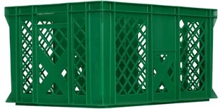 Artech Pojemnik transportowy EURO 300, dno i ścianki ażurowe, wym. 600 x 400 x 300 mm zielony - Pojemniki przemysłowe - miniaturka - grafika 1