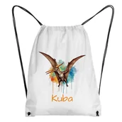 Plecaki worki - Worek z dowolnym imieniem z dinozaurem do przedszkola dinozaur Dinozaur pterodaktyl - miniaturka - grafika 1