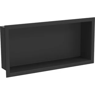 Mexen X-Wall-R półka wnękowa z kołnierzem 45 x 20 cm, czarna - Półki łazienkowe - miniaturka - grafika 1