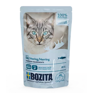 Bozita Kawałki w sosie ze śledziem saszetka) 85g 42363-uniw - Mokra karma dla kotów - miniaturka - grafika 1