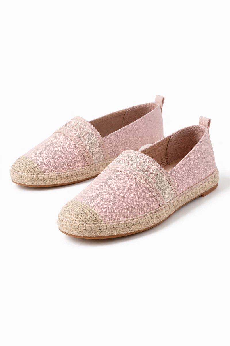 RALPH LAUREN RÓŻOWE ESPADRYLE Z LOGOWANIEM NA PASKU 38 1I4A