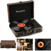 Gramofony - Audizio BT In/Out RP116W brązowy one size - miniaturka - grafika 1