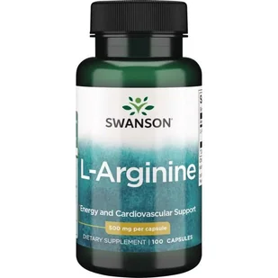 SWANSON L-Arginina 500mg - (100 kap) - Suplementy naturalne - miniaturka - grafika 1