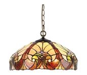 Lampy sufitowe - Prezent 1700 - Żyrandol na łańcuchu TIFFANY XX 2xE27/60W/230V - miniaturka - grafika 1