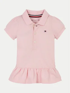 Tommy Hilfiger Sukienka codzienna KN0KN02045 Różowy Regular Fit - Sukienki i spódniczki dla dziewczynek - miniaturka - grafika 1