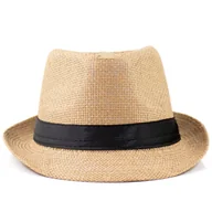 Czapki męskie - KAPELUSZ damski męski SŁOMKOWY hawana letni PANAMA - miniaturka - grafika 1