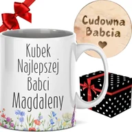 Kubki - KUBEK Z IMIENIEM BABCI ZESTAW PREZENTOY DLA DZIADKÓW PREZENT OD WNUKÓW - miniaturka - grafika 1