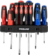 Śrubokręty - Proline Zestaw wkrętaków 12 szt.,soft-touch,s2,magnes,uchwyt - miniaturka - grafika 1