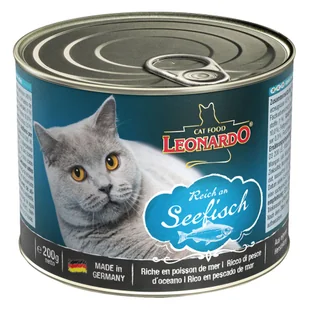 Leonardo Karma dla kota LEONADRO, ryby morskie, 200 g - Mokra karma dla kotów - miniaturka - grafika 2