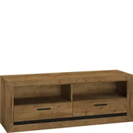 Szafki RTV - Szafka RTV 2701 Baltica ML Meble Dąb Lefkas, Czarny - miniaturka - grafika 1