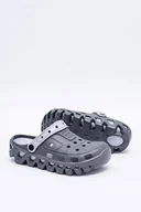 Klapki i japonki męskie - Ciemnoszare Męskie Ogrodowe Lekkie Klapki Kroksy Eva - miniaturka - grafika 1