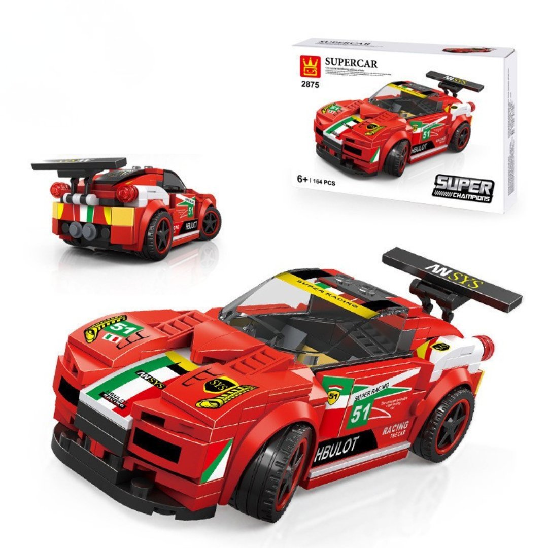 Klocki Wange 2875 - Supercar GT3 Italia (Ferrari 488 GTE) Supercar, 164 elementy