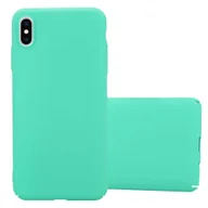 Etui i futerały do telefonów - Etui ochronne Cadorabo do Apple iPhone XS MAX w kolorze zielonym Hard Case pokrowiec na telefon komórkowy - miniaturka - grafika 1