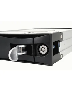 IcyDock MB123SK-1B black - HotSwap SATA2 ALU C. - Obudowy i kieszenie na dyski twarde - miniaturka - grafika 1