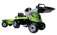 Samochody i pojazdy dla dzieci - SMOBY Traktor na pedały Farmer Max z przyczepą i ładowarką szuflową - miniaturka - grafika 1