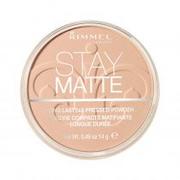 Pudry do twarzy - Rimmel Stay Matte 007 Mohair Long Lasting Pressed Powder - miniaturka - grafika 1