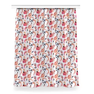 Gotowa zasłona na taśmę 150x200 Szalone Flamingi, Fabricsy - Zasłony - miniaturka - grafika 1