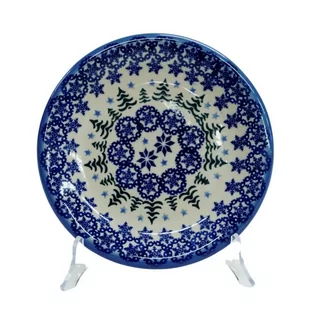 Ceramiczny talerz deserowy 19 cm Ceramika Bolesławiec - Dekoratorstwo - miniaturka - grafika 1