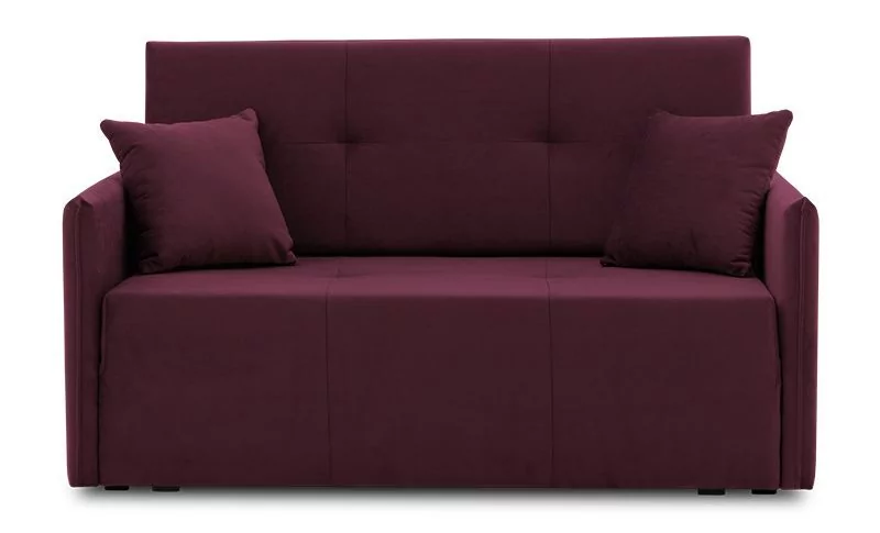 Sofa z funkcją spania, amerykanka, Drim, 137x99x82 cm, śliwkowy