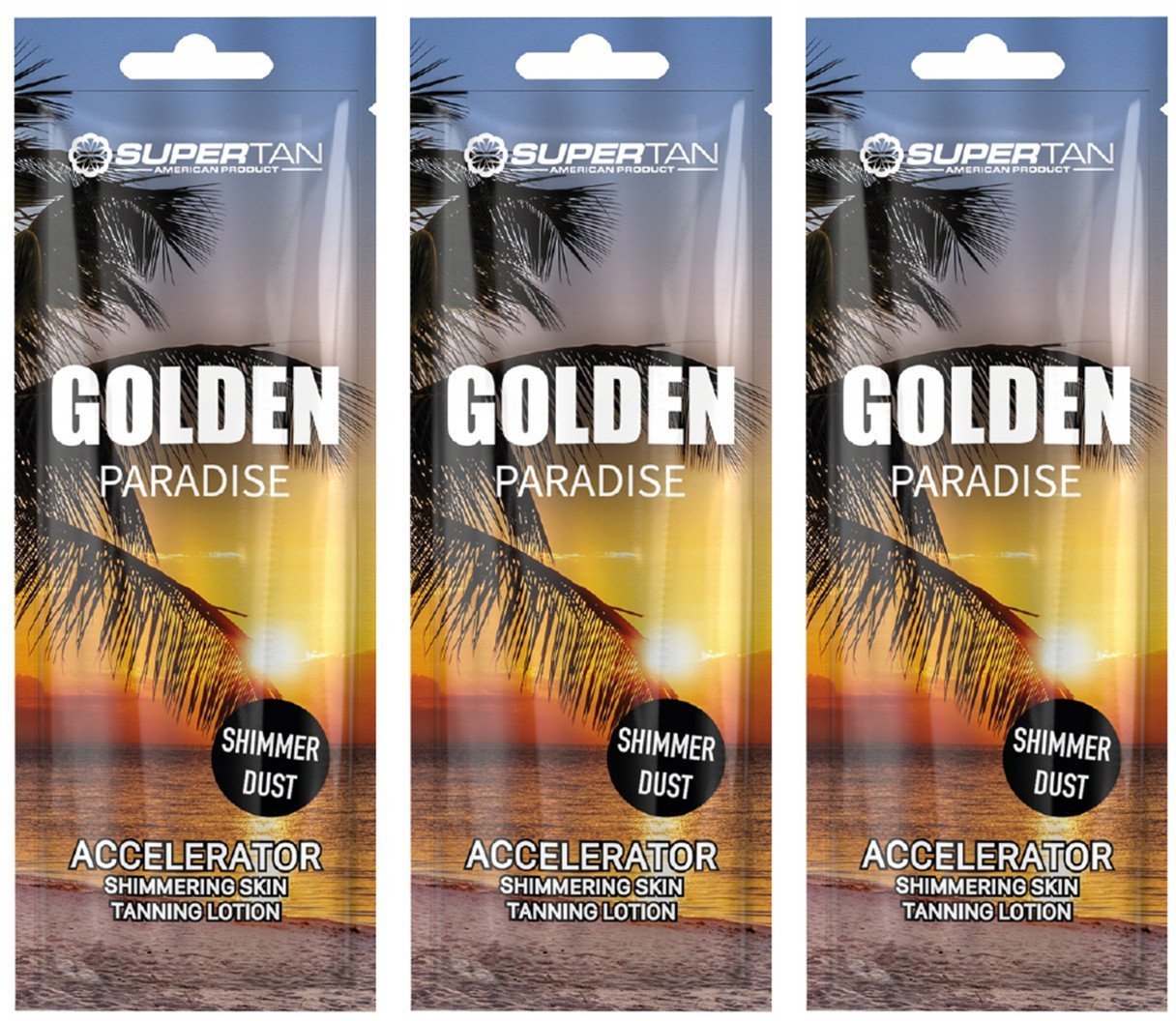 Supertan Golden Paradise Przyspieszacz do opalania x3szt