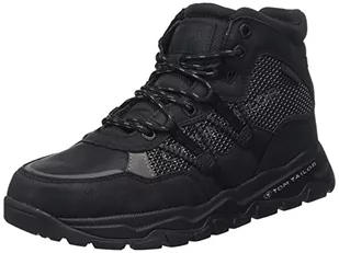 TOM TAILOR Męskie buty trekkingowe 4283101, czarny, 42 EU - Buty trekkingowe męskie - miniaturka - grafika 1