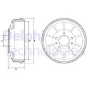 Bębny hamulcowe - Bęben hamulcowy Delphi BF562 - miniaturka - grafika 1