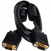 Kable komputerowe i do monitorów - Art Kabel 15M/15M SVGA monitorowy 5M Ferryt (KABSVGA M/M 5M AL-OEM-3) - miniaturka - grafika 1