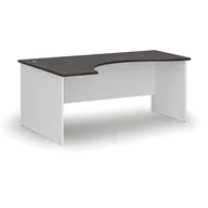 Biurka - Biurko narożne PRIMO WHITE, 1800 x 1200 mm, lewe, biały/wenge - miniaturka - grafika 1