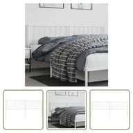 Inne meble do sypialni - The Living Store Metalowe wezgłowie - białe - 193 cm - Wezgłowie - miniaturka - grafika 1