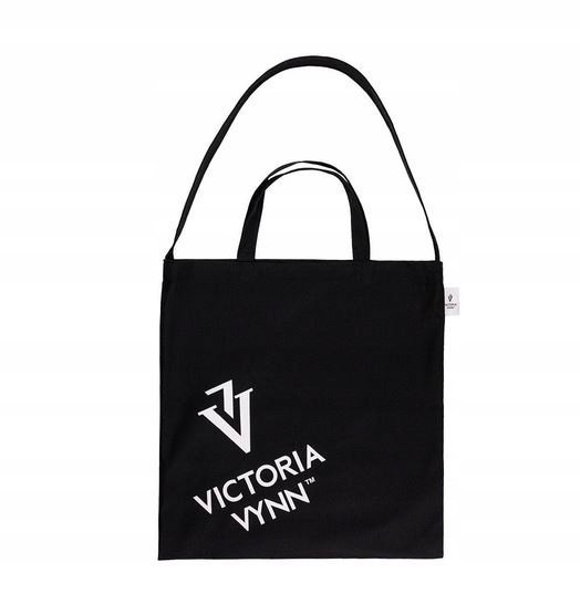 Victoria Vynn Torba Bawełniana 45x45 cm Cotton Bag Czarna