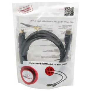Gembird Kabel Mini HDMI Mini HDMI 1.8m Czarny CC-HDMICC-6 - Kable - miniaturka - grafika 2