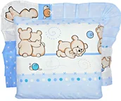 Kołdry i poduszki dla dzieci - Poduszka bawełniana jaś jasiek dziecięcy antyalergiczna 40x40cm - MIŚ PRZYJACIEL NIEBIESKI - miniaturka - grafika 1