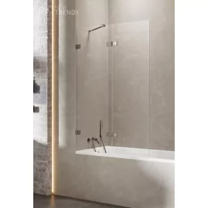 New Trendy EXK-3526 PARAWAN NAWANNOWY AVEXA GUNMETAL BRUSHED P 120x150 CZYSTE 6mm ACTIVE SHIELD - Parawany nawannowe - miniaturka - grafika 1