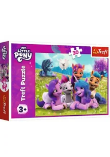 Puzzle 30 Przyjacielskie Koniki Pony TREFL - Puzzle - miniaturka - grafika 1