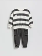 Spodenki dla niemowląt - Reserved - Bawełniany komplet - złamana biel - miniaturka - grafika 1