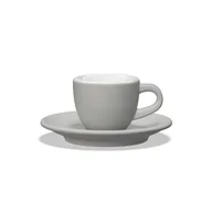 Filiżanki - Filiżanka do espresso Club House Tulipano 70 ml - Szary mat - miniaturka - grafika 1
