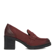 Półbuty damskie - Półbuty Lasocki CEO-WI23-VISA-01 Bordowy - miniaturka - grafika 1