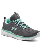 Sneakersy męskie - Skechers bonprix Sneakersy z pianką Memory bonprix czarny - miniaturka - grafika 1
