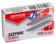 Zszywki - OFFICE PRODUCTS Zszywki OFFICE PRODUCTS 26/6 1000szt 18072619-19 - miniaturka - grafika 1