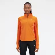 Bluzy damskie - Bluza damska New Balance WT23252CEN  pomarańczowa - miniaturka - grafika 1