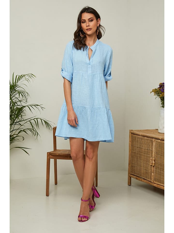 Fleur de Lin Lniana sukienka 