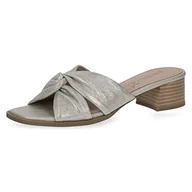Klapki i japonki damskie - CAPRICE Klapki damskie 9-9-27204-20 obcas, Stone Metallic, 39 eu - miniaturka - grafika 1